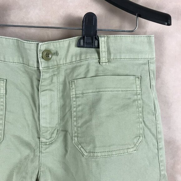J.CREW Sage Green Patch Pocket Chino Shorts Size 8 - Picture 3 of 5